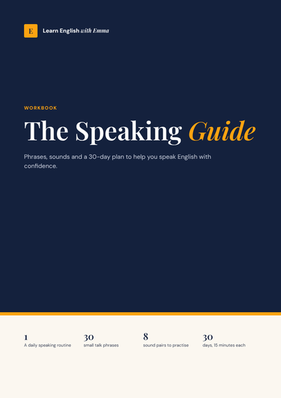 Cover of the Speaking Guide workbook